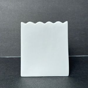 White multiple flower bud vase